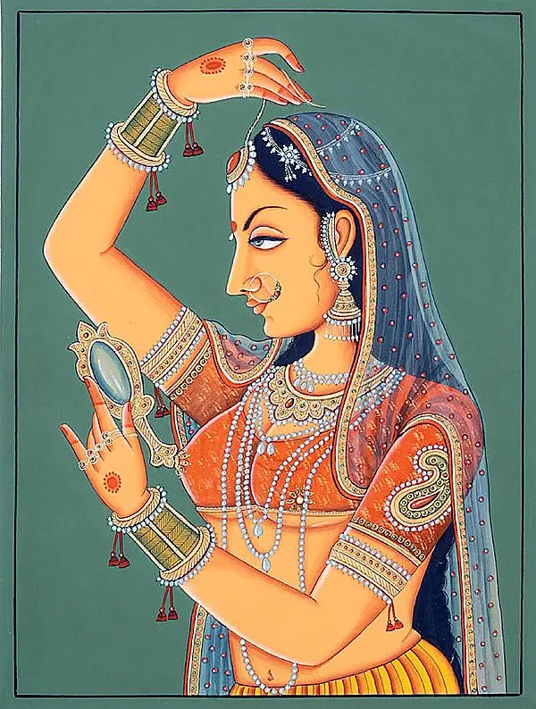 Lady Dressing Herself