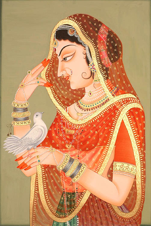 Lady with Messenger Pigeon