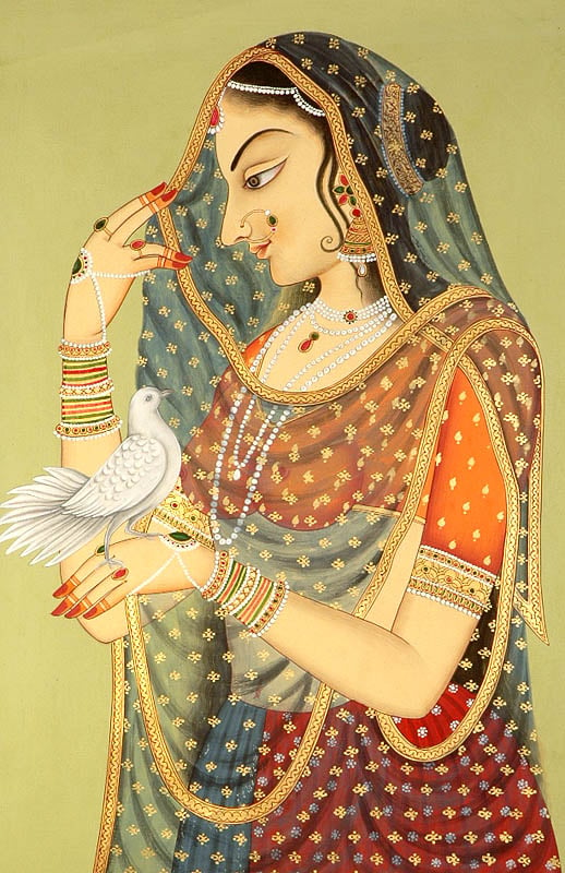 Lady with Messenger Pigeon