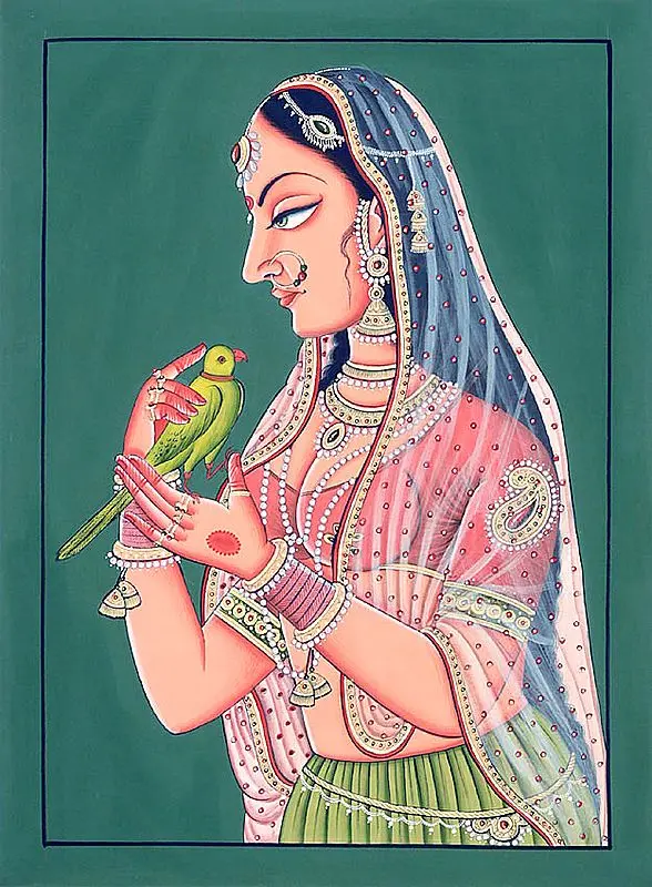 Lady with Parrot