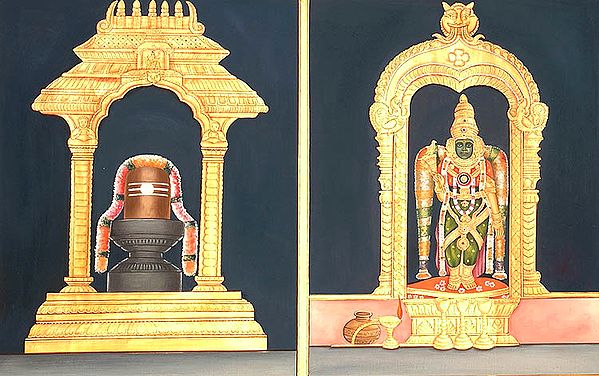 Lord Shiva and Meenakshi