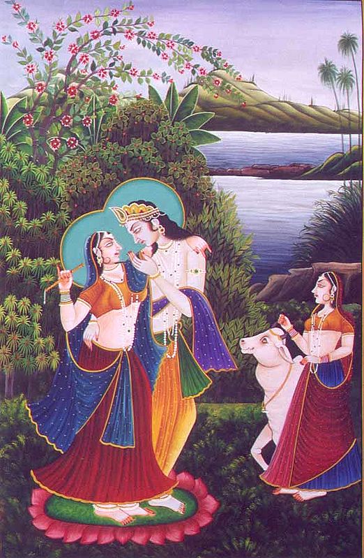 Love Games of Radha and Krishna