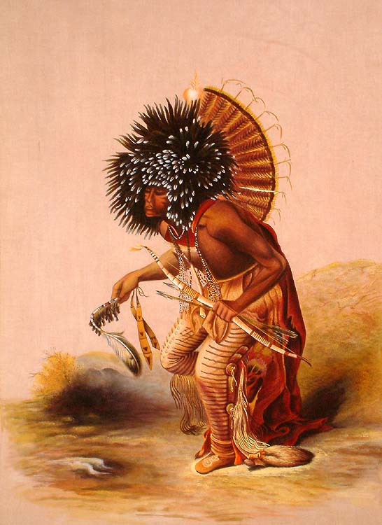 Moennitarri Warrior in the Costume of the Dog Dance