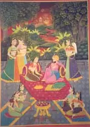 Mughal Harem scene