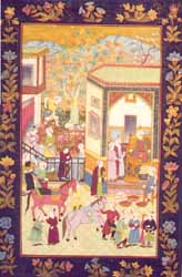 Persian court scene