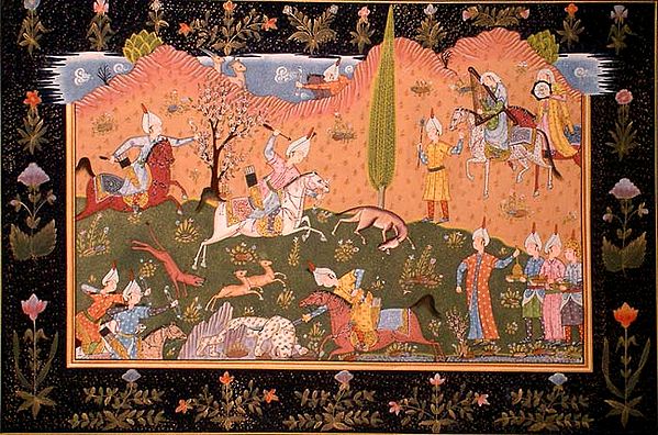 Persian Hunting Scene