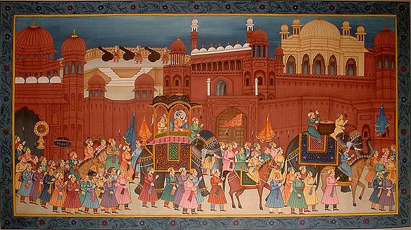 Procession at the Red Fort