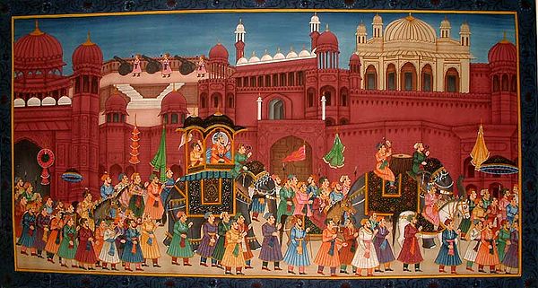 Procession at the Red Fort