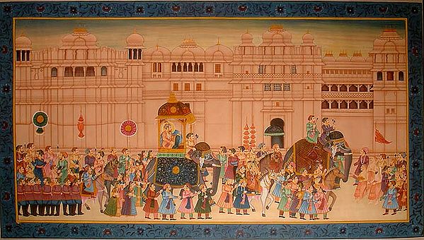 Procession at the Udaipur Palace