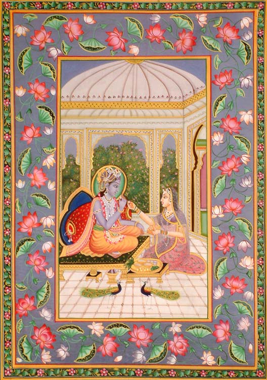 Radha Feeding Krishna