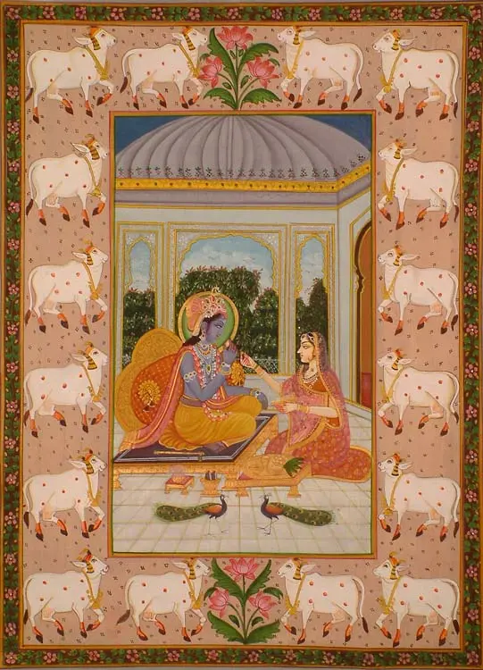 Radha Feeds Krishna