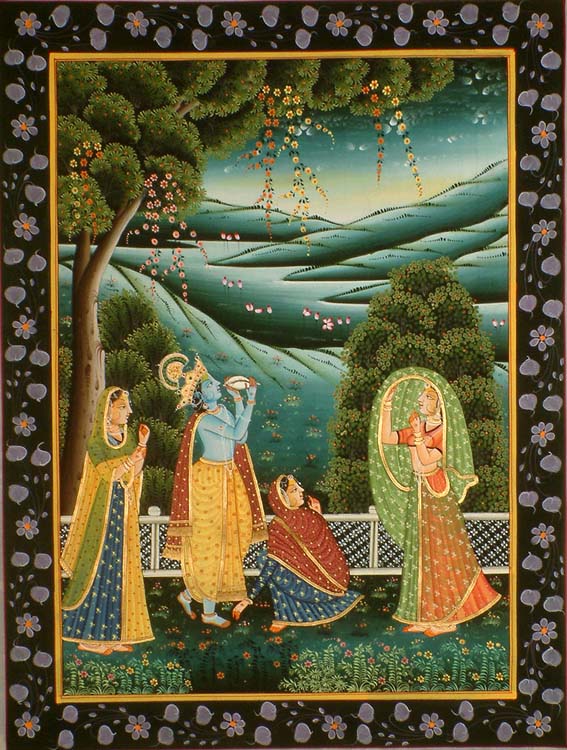 Radha Krishna with Gopis