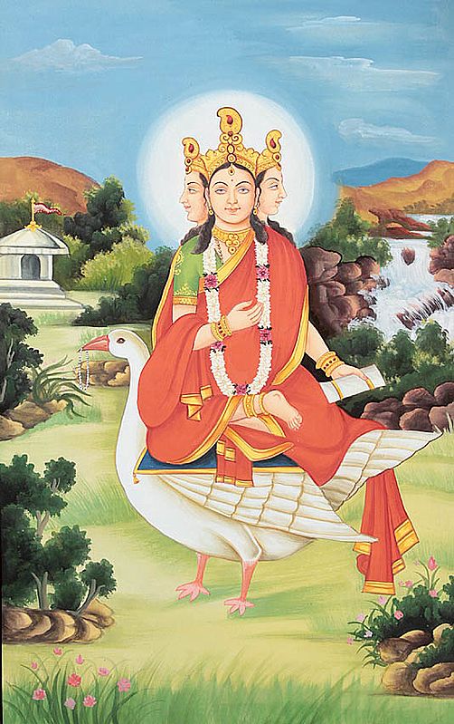 Rare Goddesses of India Series - Hingraaj Mata (Goddess Seated on a Duck)