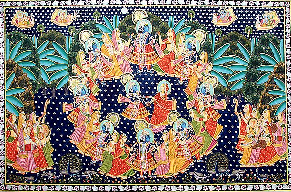 Rasa Lila - The Divine Circular Dance of Krishna with Gopis