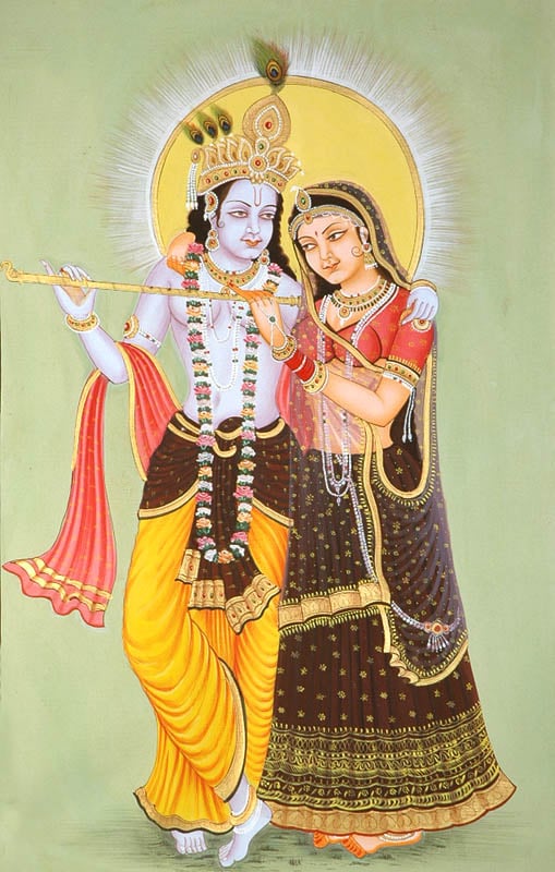 The Divine Lovers Radha Krishna