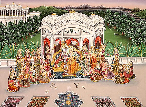 The Gopis Venerate the Union of The Cosmic Couple
