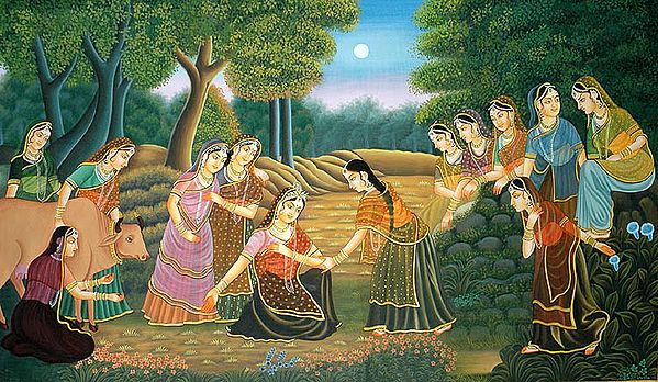 The Women of Vrindavana Pine for Krishna
