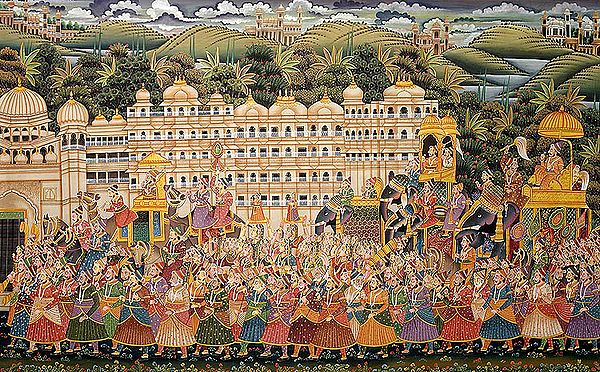 Victory procession Against the Fort of Udaipur