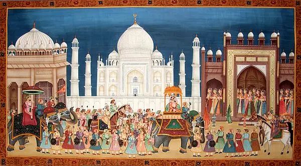 Procession at the Taj Mahal