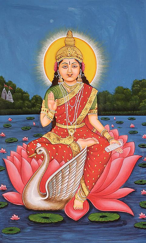 With the Blessings of Goddess Saraswati….