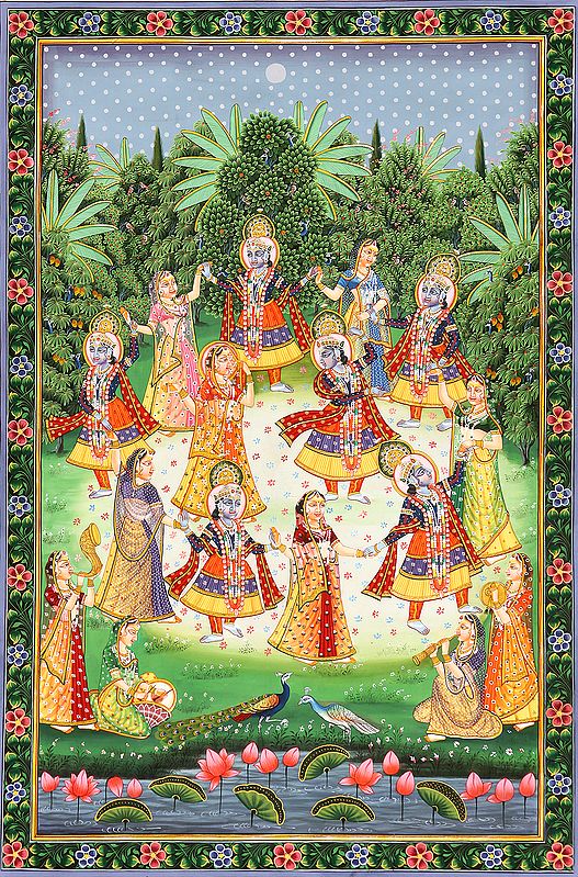 Rasa Mandala - A Divine Circular Dance of Krishna with Gopis