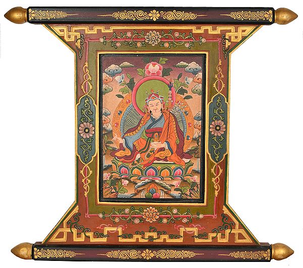 The Matchless Guru Padmasambhava (Thangka From Nepal)