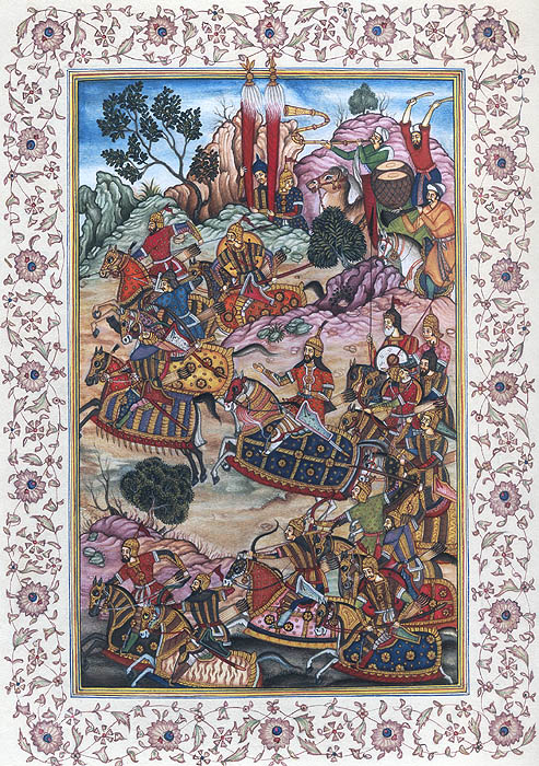 Battle with the Hazars (From the Baburnama)