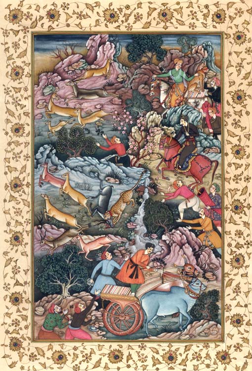 Hunting Scene from the Akbarnama