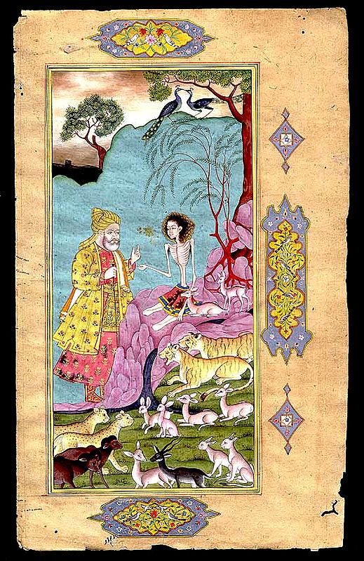 Majnun and a Visitor in the Desert