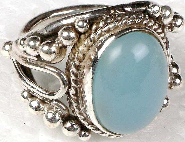 Blue Chalcedony Ring