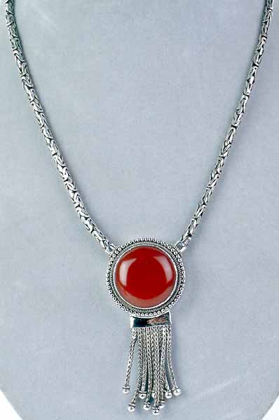 Carnelian Necklace with Dangles