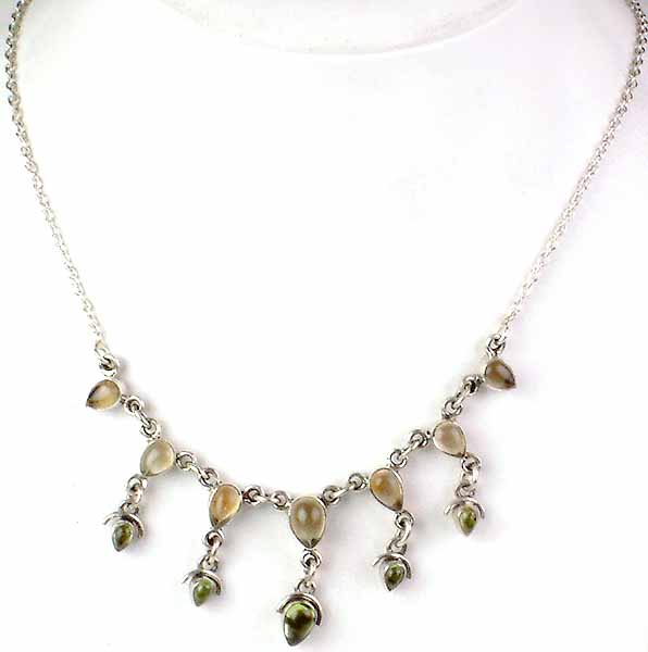 Citrine and Peridot Necklace