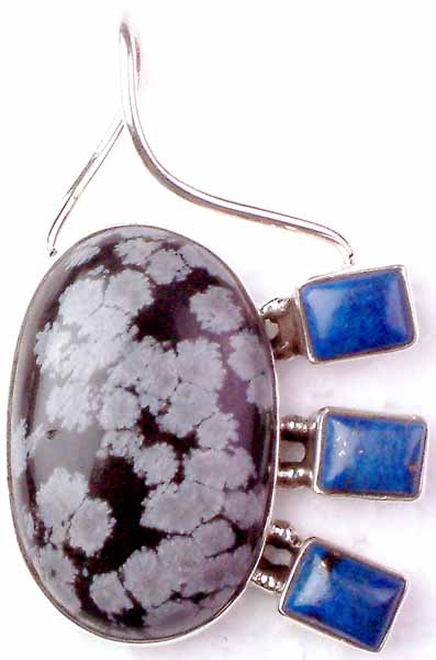 Dalmation Jasper with Lapis Lazuli Rectangles