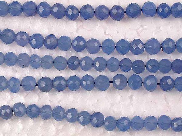 Faceted Blue Chalcedony Balls