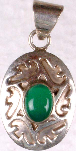 Green Chalcedony Pendant