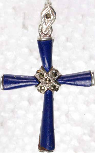 Lapis Lazuli Cross Pendant