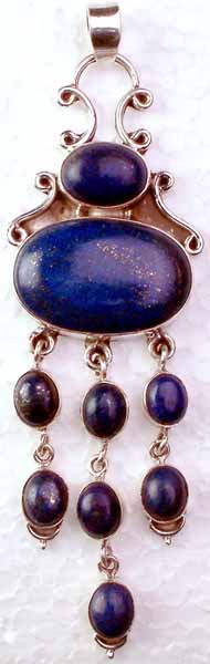 Lapis Lazuli Pendant with Dangles