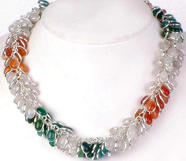 Multi-Colored Bunch Necklace