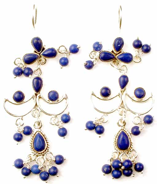 Multi-Storied Lapis Lazuli Candeliers