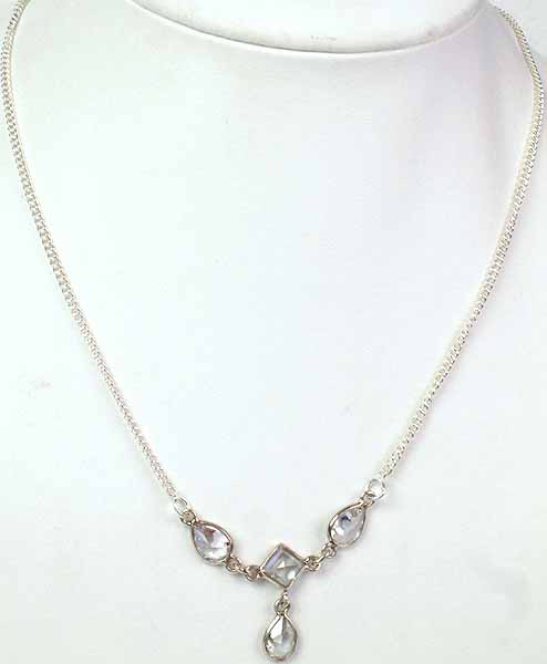 Necklace with Dangling Drop