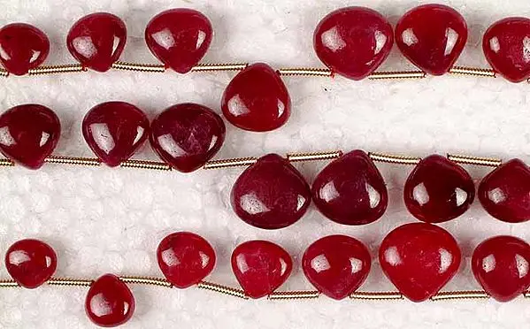 Plain Ruby Briolette