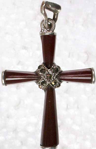 Red Onyx Cross