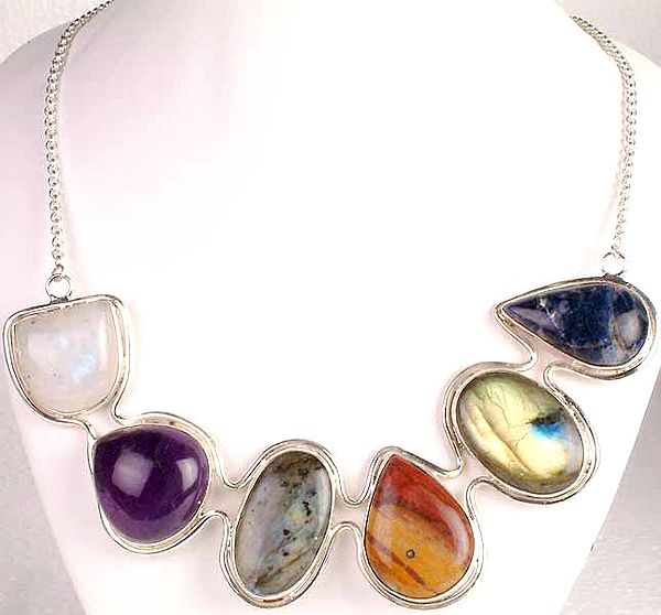 Six Cabochons Making up a Necklace