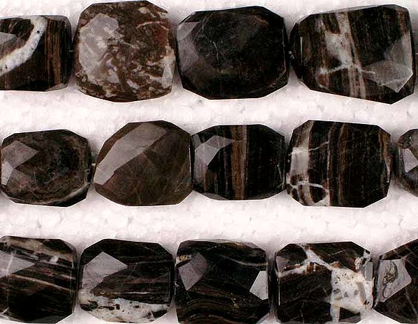 Snake Agate Faceted Tumbles