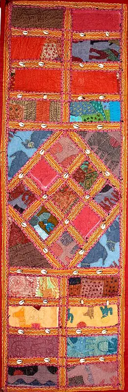Hand-Crafted Gujarati Wall Hanging with Cowries