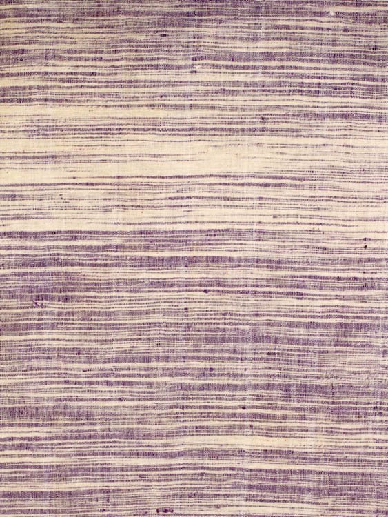 Ivory and Purple Handspun Coarse Khadi