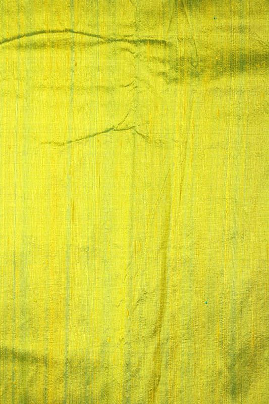 Lime-Green Khadi Silk Fabric