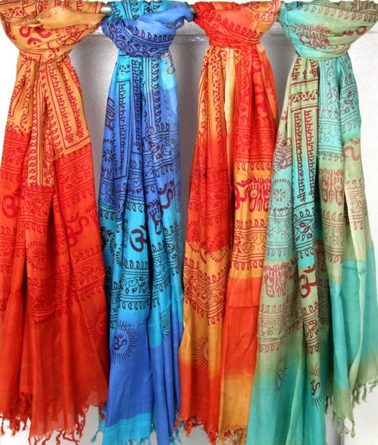 Lot of Four Double-Shaded Prayer Shawls