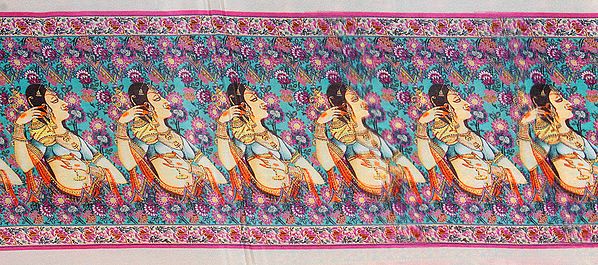 Harem Lady Digital-Printed Fabric Border