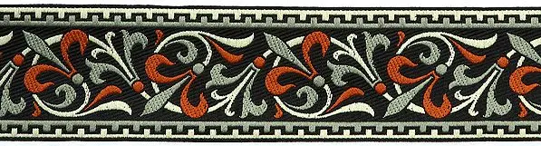 Black Narrow Woven Border
